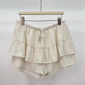 Leinenlook Skort