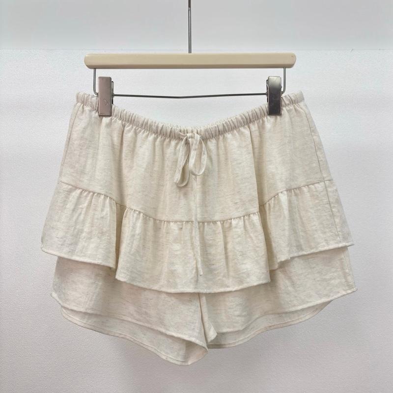Leinenlook Skort