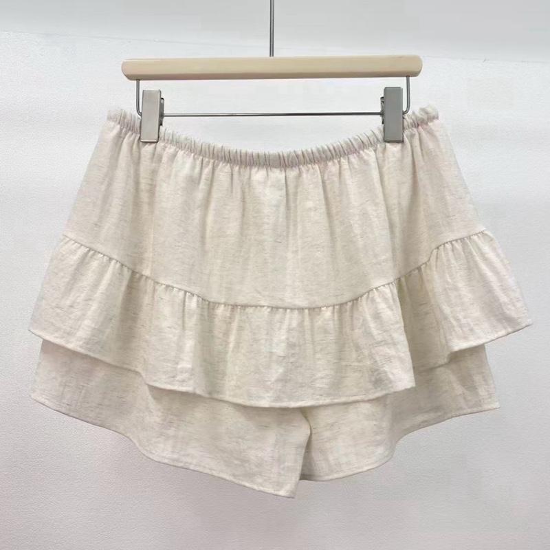 Leinenlook Skort