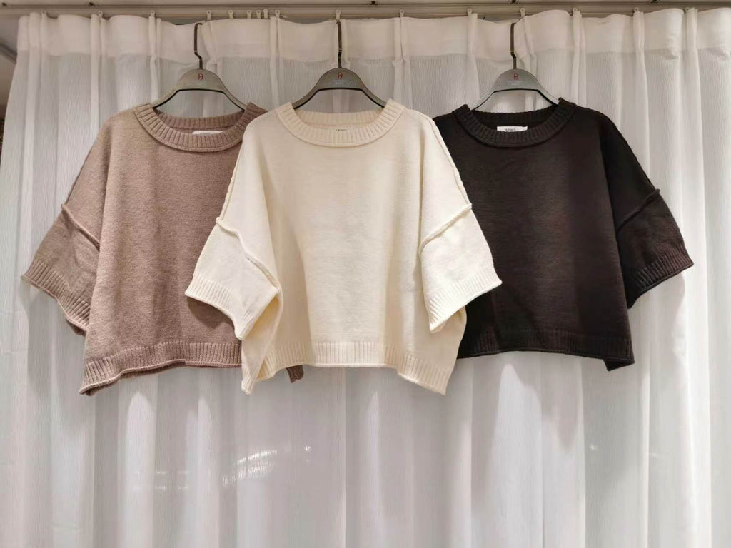 Romy Kurzarmpullover