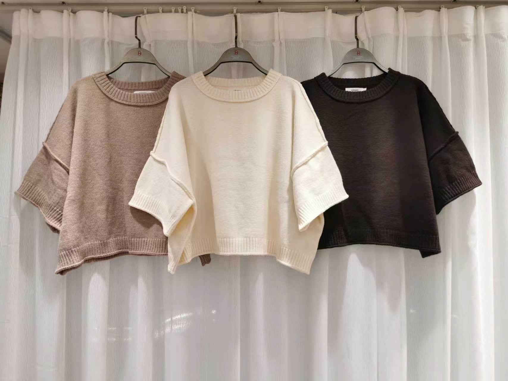 Romy Kurzarmpullover
