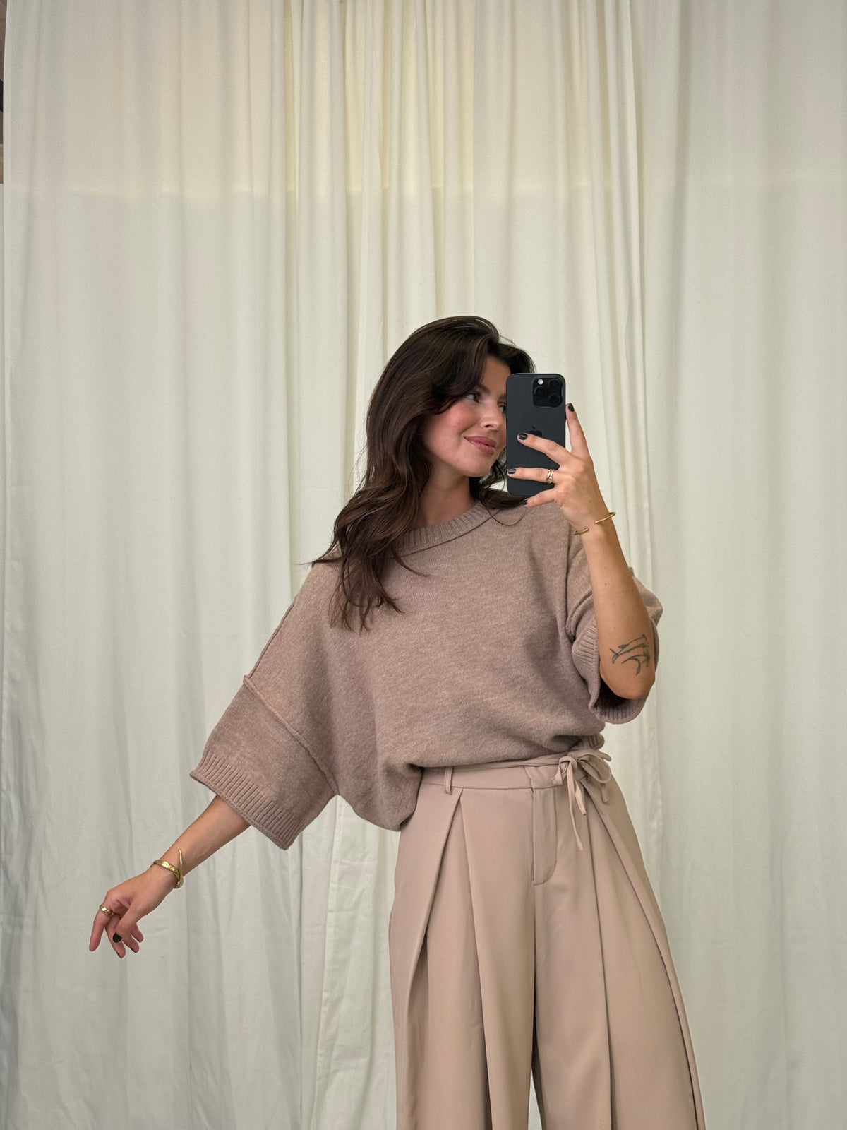 Romy Kurzarmpullover