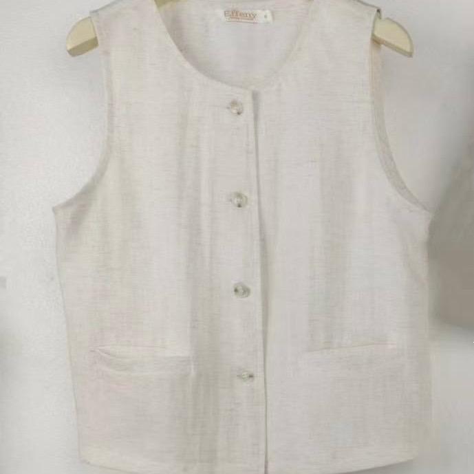 Leinenlook Top