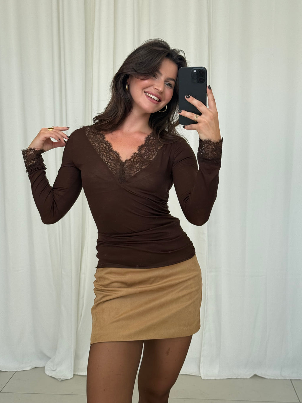 Sofia Lace Cashmere Longsleeve