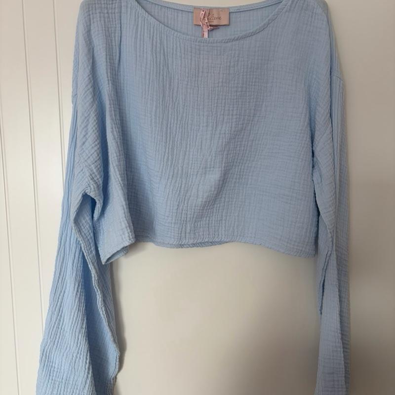 Crop Musselinshirt