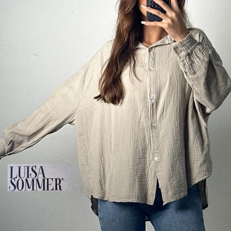Oversize Musselinbluse